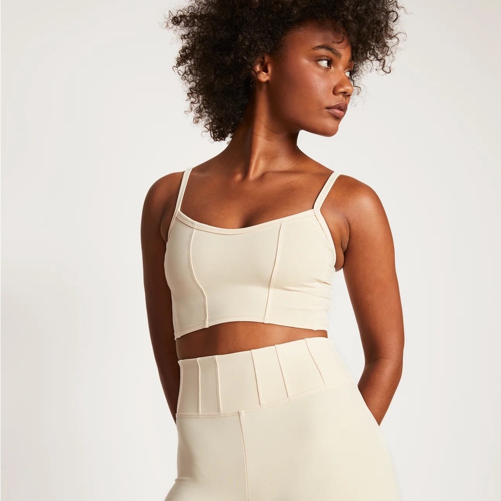 Live the Process Prism Sports Bra in beige, S (but fits like XS)